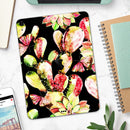 Watercolor Cactus Succulent Bloom V5 - Full Body Skin Decal for the Apple iPad Pro 12.9", 11", 10.5", 9.7", Air or Mini (All Models Available)
