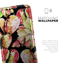 Watercolor Cactus Succulent Bloom V5 - Skin-Kit compatible with the Apple iPhone 12, 12 Pro Max, 12 Mini, 11 Pro or 11 Pro Max (All iPhones Available)