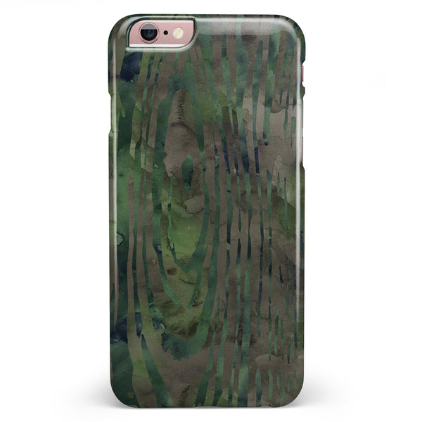 Watercolor Camo Woodgrain iPhone 6/6s or 6/6s Plus INK-Fuzed Case