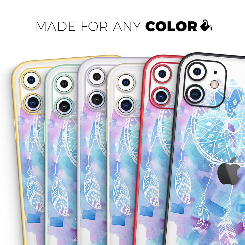 Watercolor Dreamcatcher - Skin-Kit compatible with the Apple iPhone 12, 12 Pro Max, 12 Mini, 11 Pro or 11 Pro Max (All iPhones Available)