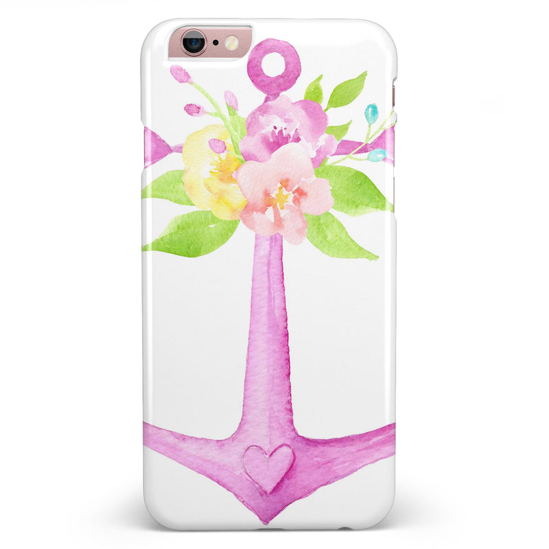 Watercolor Floral Anchor Sprout iPhone 6/6s or 6/6s Plus INK-Fuzed Case
