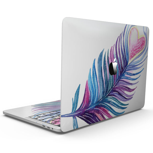 MacBook Pro with Touch Bar Skin Kit - Watercolor_Heart_Feather-MacBook_13_Touch_V9.jpg?