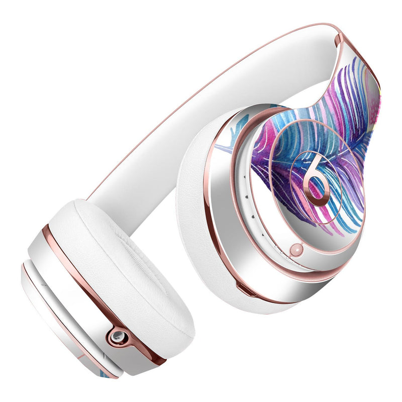 Watercolor Heart Feather Full-Body Skin Kit for the Beats by Dre Solo 3 Wireless Headphones