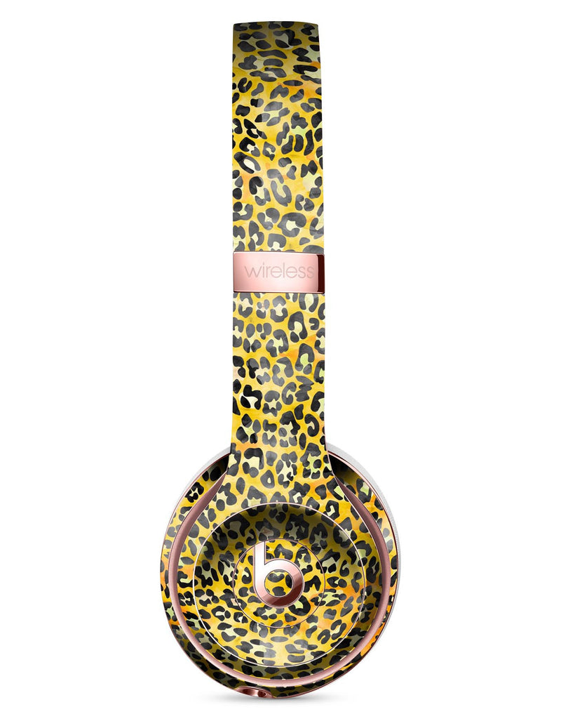 Watercolor Leopard Pattern Full-Body Skin Kit for the Beats by Dre Solo 3 Wireless Headphones