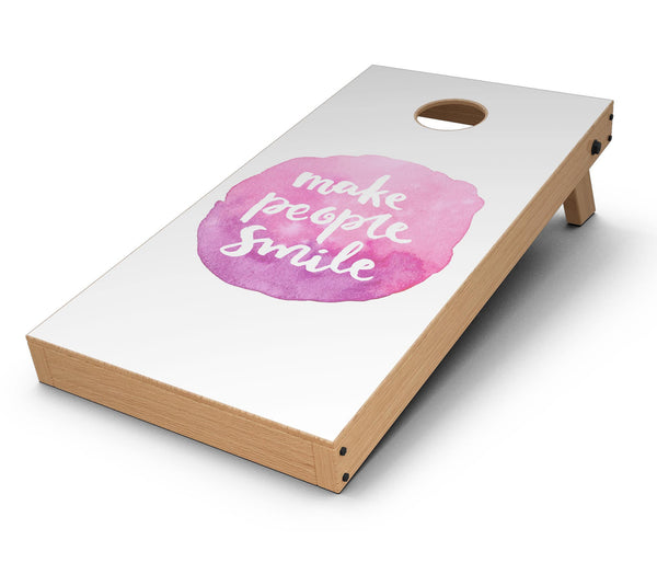 Watercolor_Pink_Make_People_Smile_-_Cornhole_Board_Mockup_V2.jpg