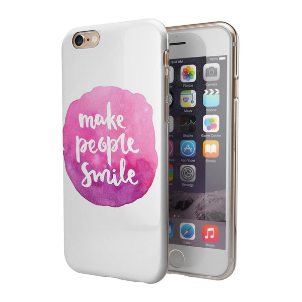 Watercolor_Pink_Make_People_Smile_-_iPhone_6s_-_Gold_-_Clear_Rubber_-_Hybrid_Case_-_Shopify_-_V3.jpg?
