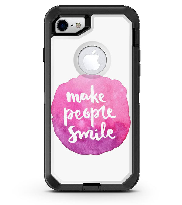 Watercolor Pink Make People Smile - iPhone 7 or 8 OtterBox Case & Skin Kits