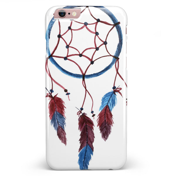 Watercolor Red and Blue Toned Dream Catcher iPhone 6/6s or 6/6s Plus INK-Fuzed Case