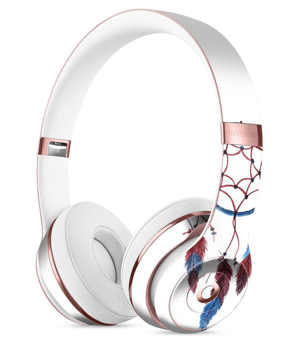 Watercolor Red and Blue Toned Dream Catcher Full-Body Skin Kit for the Beats by Dre Solo 3 Wireless Headphones