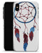 Watercolor Red and Blue Toned Dream Catcher - iPhone X Clipit Case