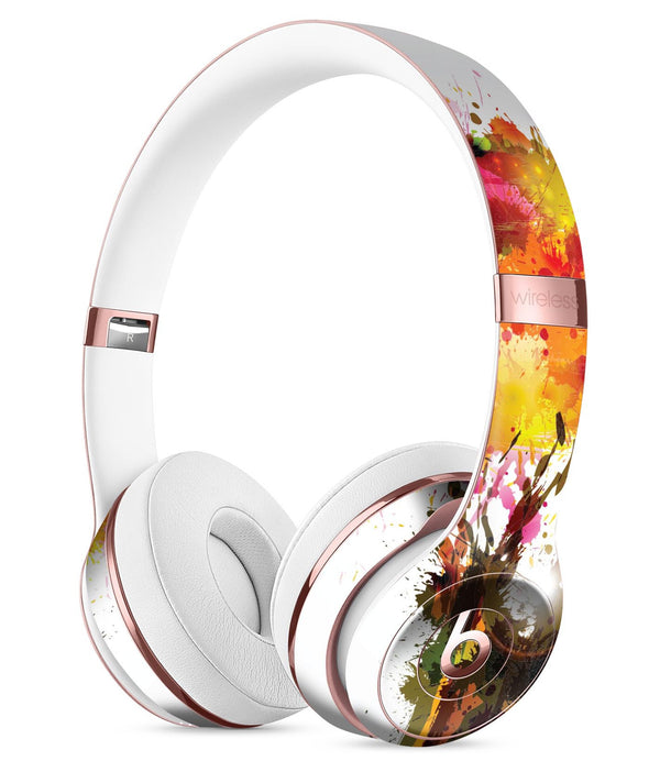 Watercolor Splattered Tree Full-Body Skin Kit for the Beats by Dre Solo 3 Wireless Headphones