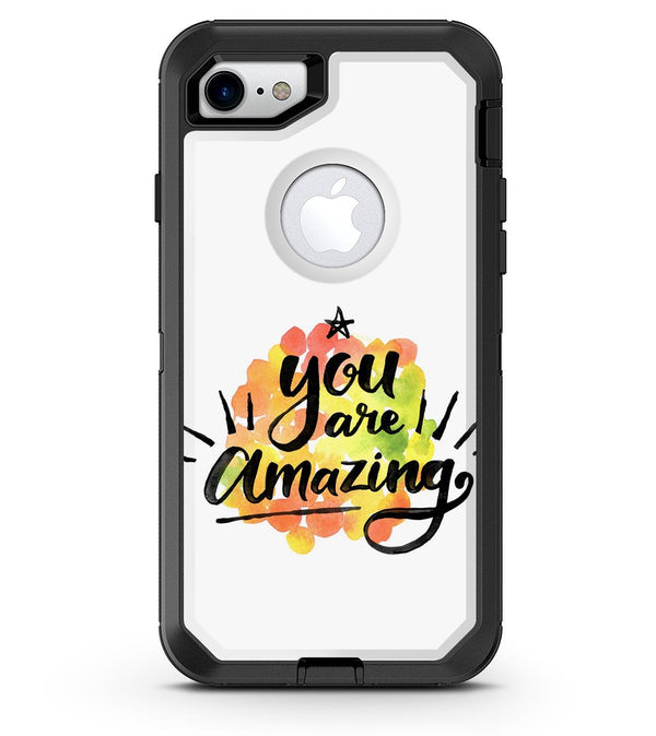 Watercolor Stroke You are Amazing - iPhone 7 or 8 OtterBox Case & Skin Kits