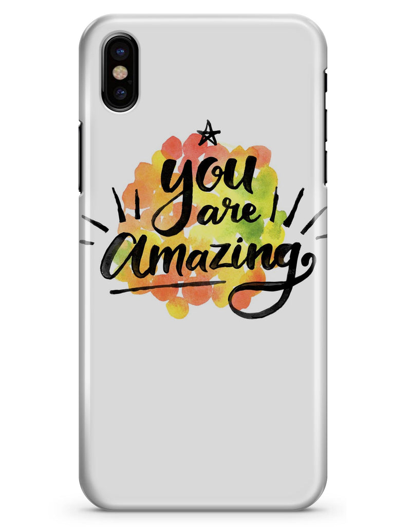 Watercolor Stroke You are Amazing - iPhone X Clipit Case