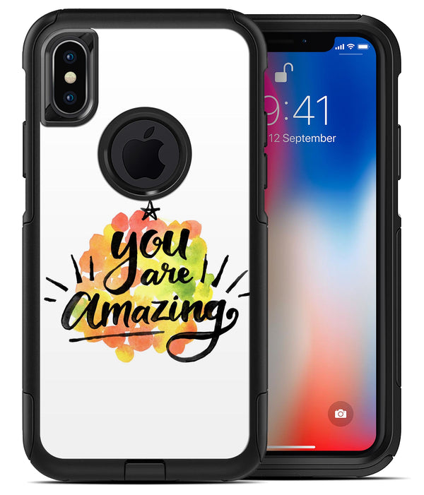 Watercolor Stroke You are Amazing - iPhone X OtterBox Case & Skin Kits