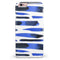 Watercolor Strokes of Blue on Black iPhone 6/6s or 6/6s Plus INK-Fuzed Case