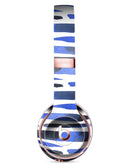 Watercolor Strokes of Blue on Black Full-Body Skin Kit for the Beats by Dre Solo 3 Wireless Headphones