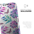 Watercolor Succulent Bloom V17 - Skin-Kit compatible with the Apple iPhone 12, 12 Pro Max, 12 Mini, 11 Pro or 11 Pro Max (All iPhones Available)
