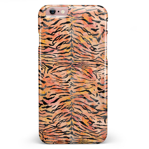 Watercolor Tiger Pattern iPhone 6/6s or 6/6s Plus INK-Fuzed Case