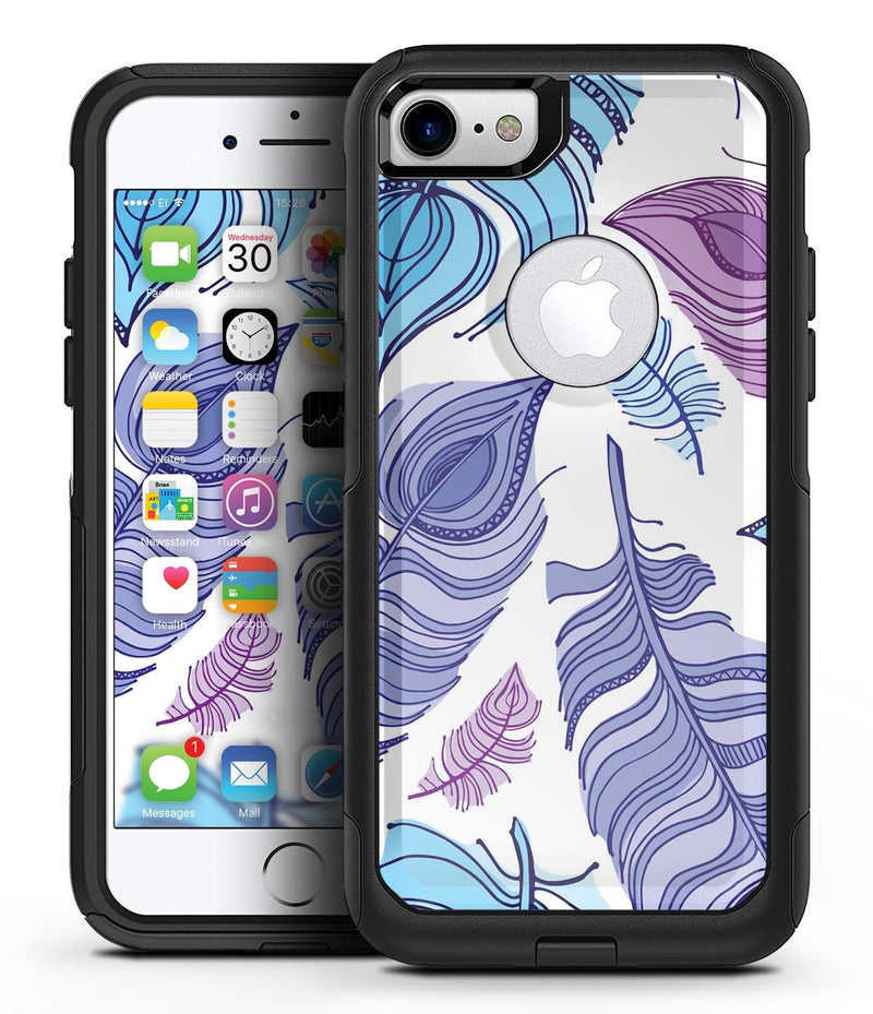Watercolor Vector Feather - iPhone 7 or 8 OtterBox Case & Skin Kits