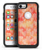 Watercolored Fire with White Tiny Hearts - iPhone 7 or 8 OtterBox Case & Skin Kits
