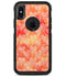 Watercolored Fire with White Tiny Hearts - iPhone X OtterBox Case & Skin Kits