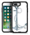 Watercolored Grungy Chained Anchor - iPhone 7 or 7 Plus Commuter Case Skin Kit