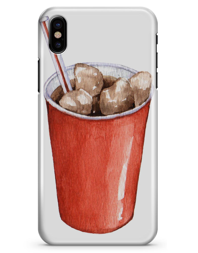 Watercolored Red Solo Cup - iPhone X Clipit Case