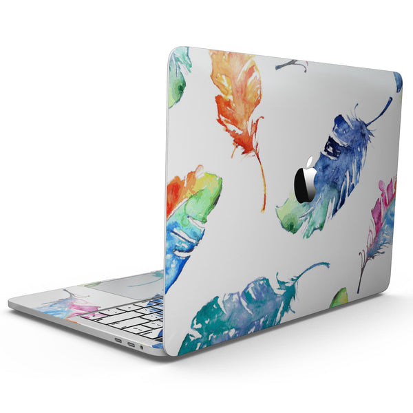 MacBook Pro with Touch Bar Skin Kit - Watercolour_Feather_Floats-MacBook_13_Touch_V9.jpg?