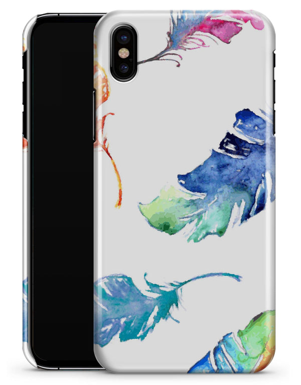 Watercolour Feather Floats - iPhone X Clipit Case