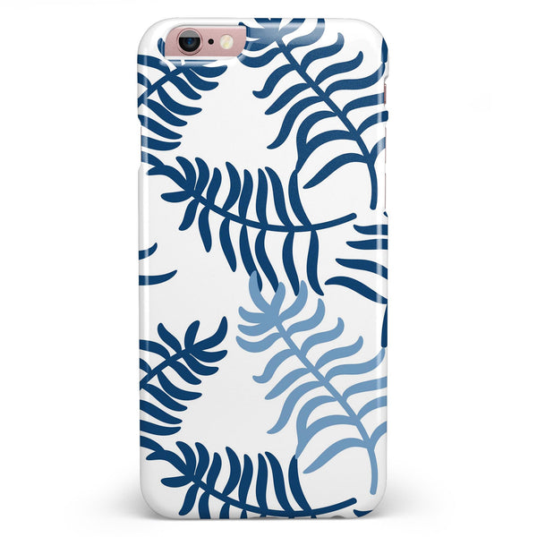 Whispy Leaves of Blue iPhone 6/6s or 6/6s Plus INK-Fuzed Case