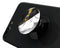 White-Black Marble & Digital Gold Foil V1 - Skin Kit for PopSockets and other Smartphone Extendable Grips & Stands