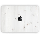 White Vertical Wood Planks  - Skin Decal Wrap Kit Compatible with the Apple MacBook Pro, Pro with Touch Bar or Air (11", 12", 13", 15" & 16" - All Versions Available)