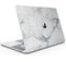 White & Grey Marble Surface V1 - Skin Decal Wrap Kit Compatible with the Apple MacBook Pro, Pro with Touch Bar or Air (11", 12", 13", 15" & 16" - All Versions Available)