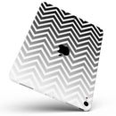 White & Gradient Sharp Chevron - Full Body Skin Decal for the Apple iPad Pro 12.9", 11", 10.5", 9.7", Air or Mini (All Models Available)