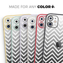 White & Gradient Sharp Chevron - Skin-Kit compatible with the Apple iPhone 12, 12 Pro Max, 12 Mini, 11 Pro or 11 Pro Max (All iPhones Available)