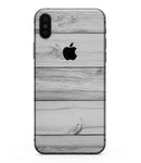 White & Gray Wood Planks - iPhone XS MAX, XS/X, 8/8+, 7/7+, 5/5S/SE Skin-Kit (All iPhones Avaiable)