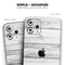 White & Gray Wood Planks - Skin-Kit compatible with the Apple iPhone 12, 12 Pro Max, 12 Mini, 11 Pro or 11 Pro Max (All iPhones Available)