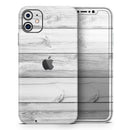 White & Gray Wood Planks - Skin-Kit compatible with the Apple iPhone 12, 12 Pro Max, 12 Mini, 11 Pro or 11 Pro Max (All iPhones Available)