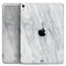 White & Grey Marble Surface V2 - Full Body Skin Decal for the Apple iPad Pro 12.9", 11", 10.5", 9.7", Air or Mini (All Models Available)