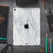 White & Grey Marble Surface V2 - Full Body Skin Decal for the Apple iPad Pro 12.9", 11", 10.5", 9.7", Air or Mini (All Models Available)