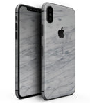 White & Grey Marble Surface V2 - iPhone XS MAX, XS/X, 8/8+, 7/7+, 5/5S/SE Skin-Kit (All iPhones Avaiable)