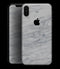 White & Grey Marble Surface V2 - iPhone XS MAX, XS/X, 8/8+, 7/7+, 5/5S/SE Skin-Kit (All iPhones Avaiable)