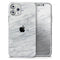 White & Grey Marble Surface V2 - Skin-Kit compatible with the Apple iPhone 12, 12 Pro Max, 12 Mini, 11 Pro or 11 Pro Max (All iPhones Available)