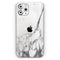 White & Grey Marble Surface V3 2 - Skin-Kit compatible with the Apple iPhone 12, 12 Pro Max, 12 Mini, 11 Pro or 11 Pro Max (All iPhones Available)