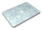 White Butterflies and Flowers on Light Blue Watercolor Pattern - MacBook Air Skin Kit