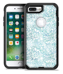 White Butterflies and Flowers on Light Blue Watercolor Pattern - iPhone 7 Plus/8 Plus OtterBox Case & Skin Kits