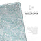 White Butterflies and Flowers on Light Blue Watercolor Pattern - Full Body Skin Decal for the Apple iPad Pro 12.9", 11", 10.5", 9.7", Air or Mini (All Models Available)