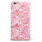 White Butterflies and Flowers on Pink and Red Watercolor Pattern iPhone 6/6s or 6/6s Plus INK-Fuzed Case