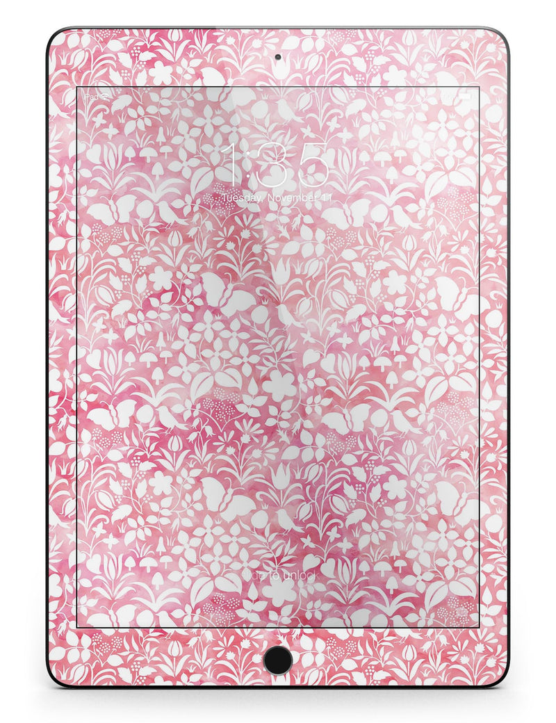 White_Butterflies_and_Flowers_on_Pink_and_Red_Watercolor_Pattern_-_iPad_Pro_97_-_View_6.jpg