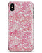 White Butterflies and Flowers on Pink and Red Watercolor Pattern - iPhone X Clipit Case